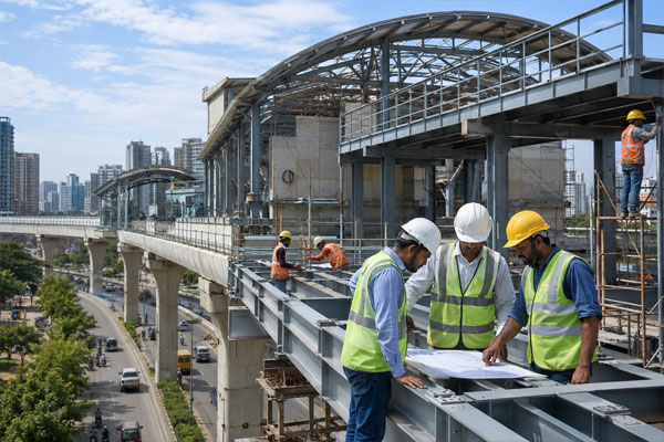 Metro Station Fabrication Company in Ahmedabad Metro Station Fabrication Company in Ahmedabad